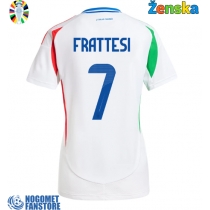 Italija Davide Frattesi #7 Gostujuci Dres za Ženska EP 2024 Kratak Rukav